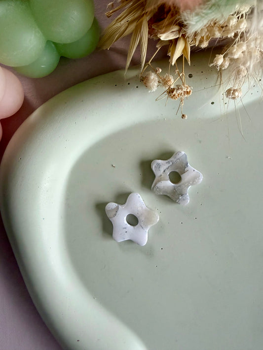 Charms Lili blanc translucide argent