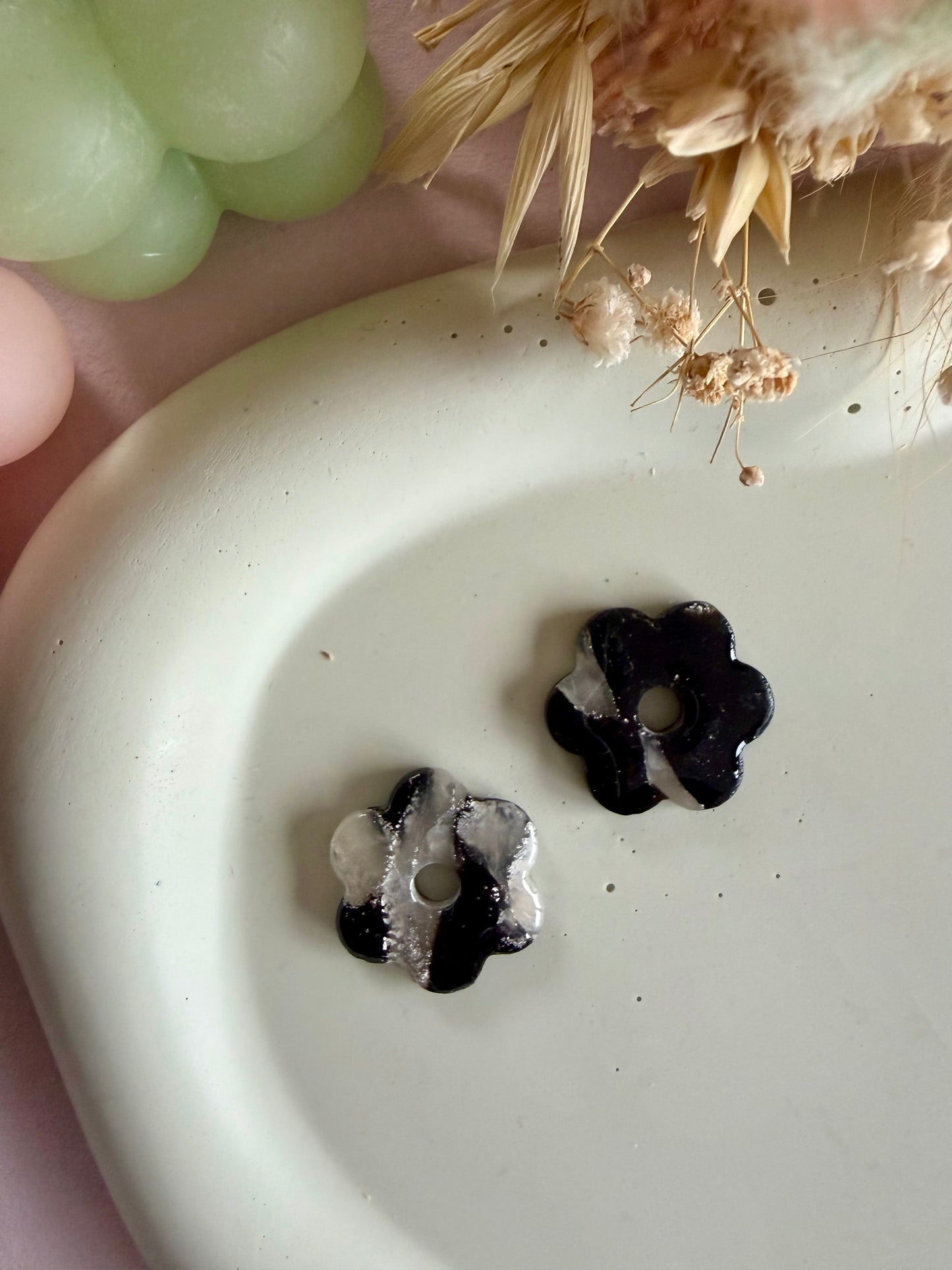 Charms Lucinda noir translucide argent