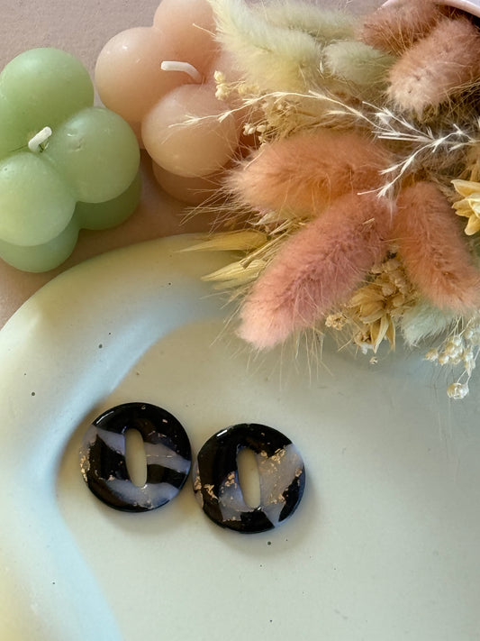 Charms Kate Noir/translucide/or