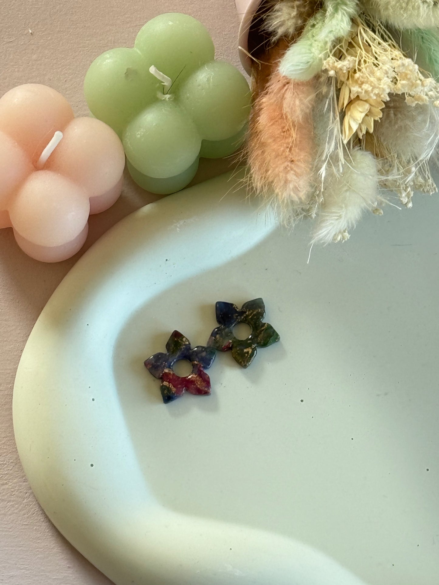 Charms Martha bleu/vert/rouge