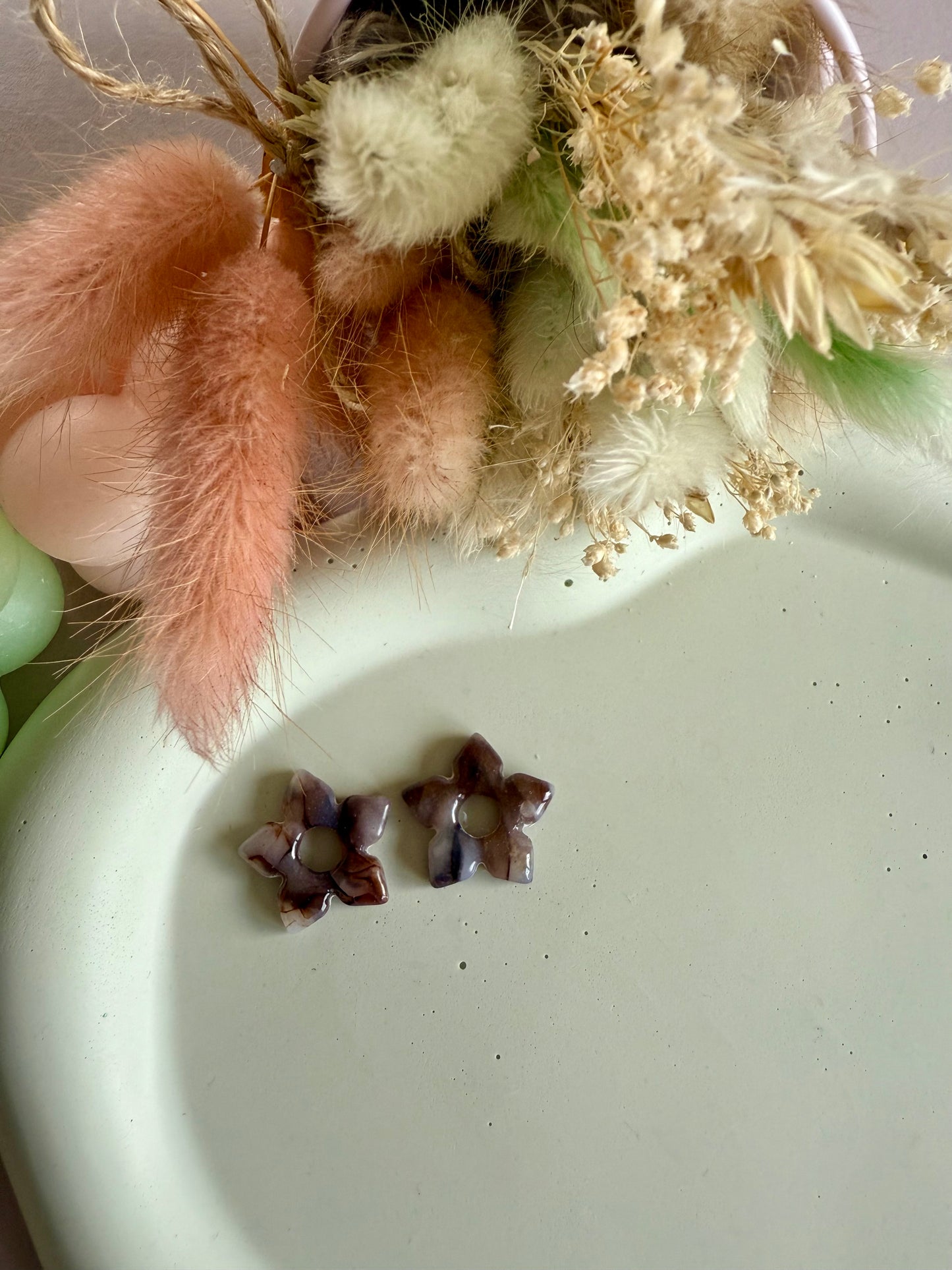 Charms martha marbré brun