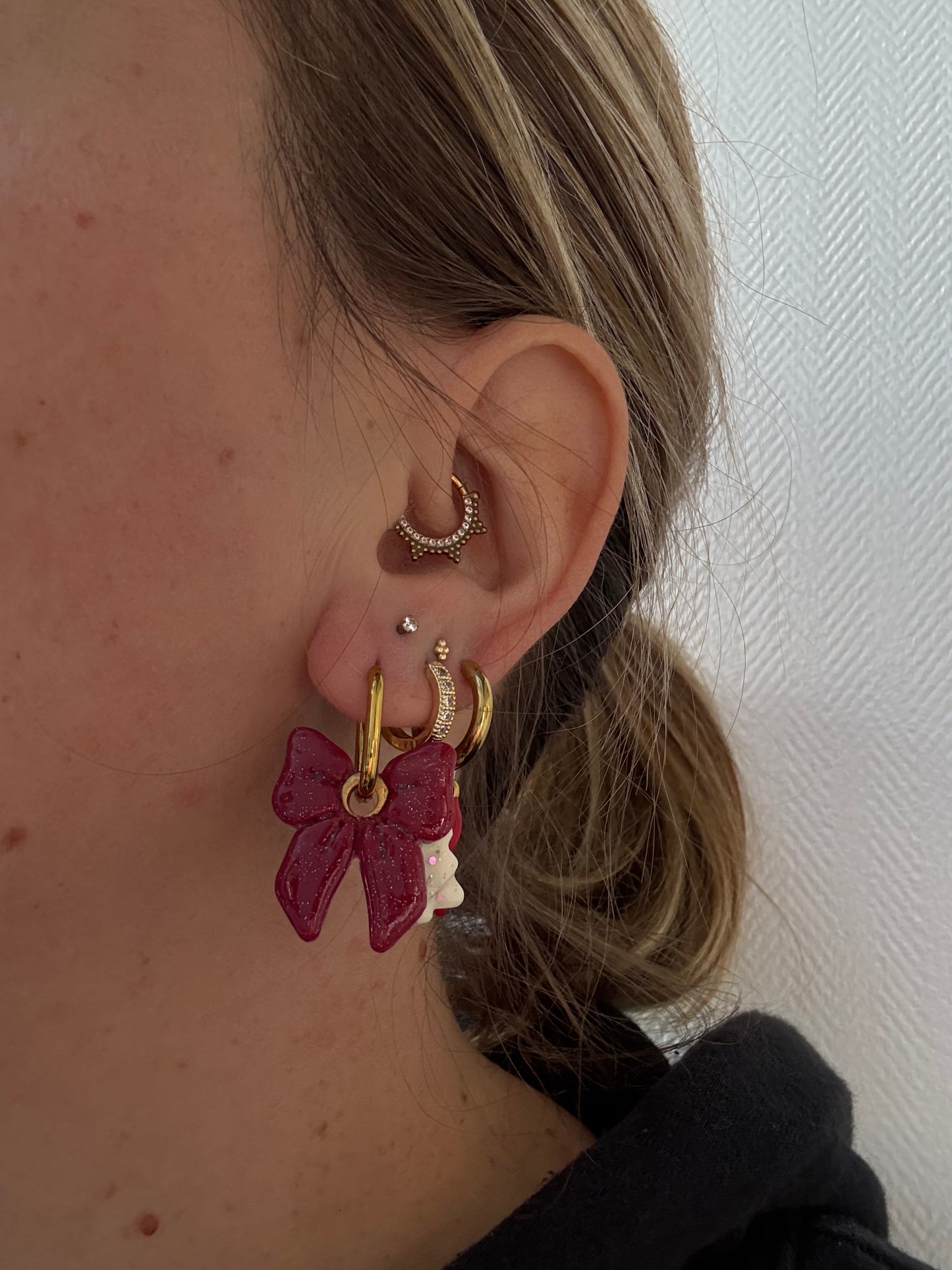 Charms Noeud Pap bordeaux L