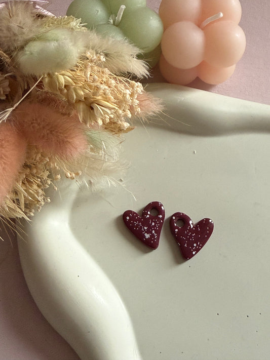 Charms Pauline Bordeaux effet neige