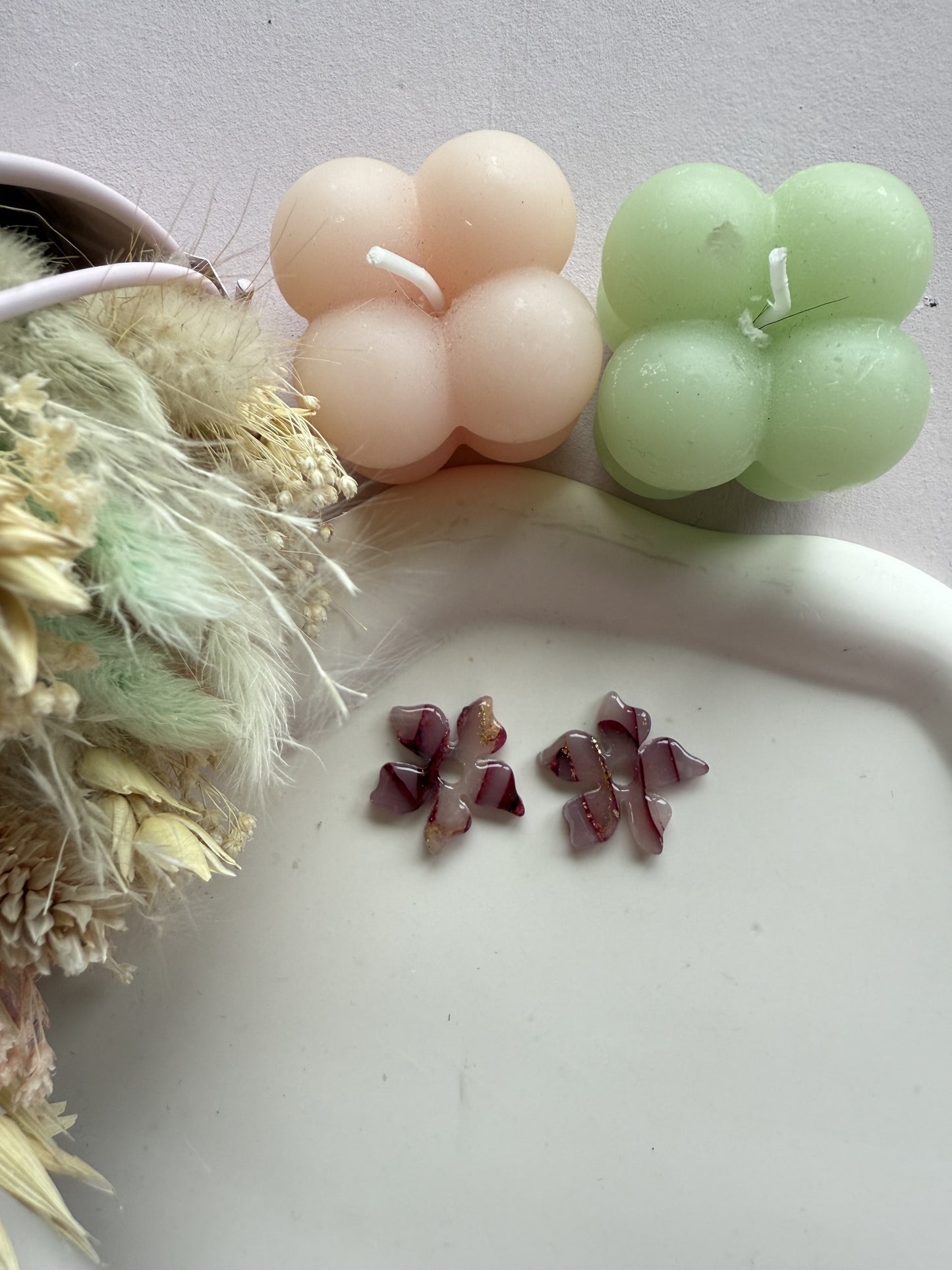 Charms Sora marbré bordeaux/or