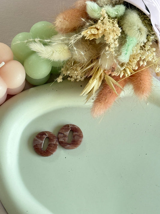 Charms Kate brun marbré