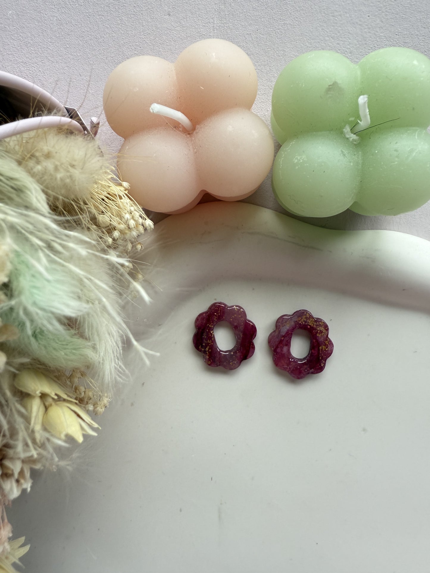 Charms Romy bordeaux or